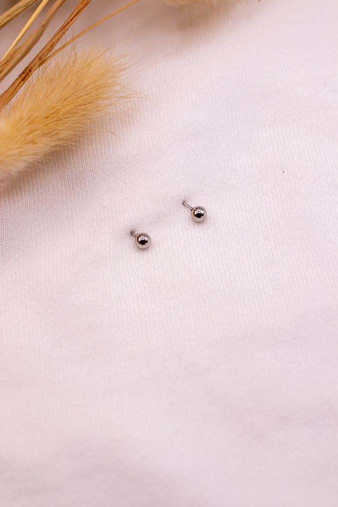 Boucles d'oreilles BOUNI argentées