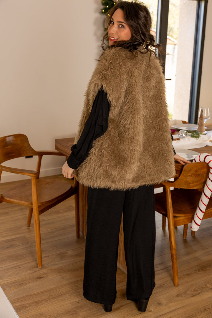 Gilet fourure ALMA