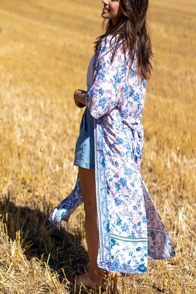 Kimono AURELE à motifs