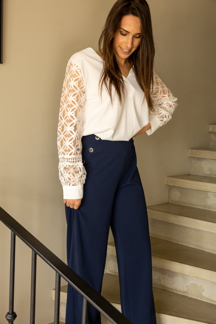 Pantalon AUGE bouton