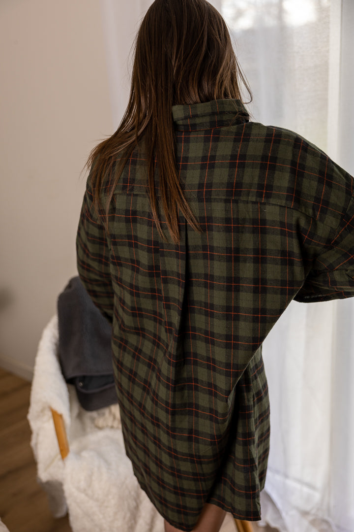 Robe COFFEE à carreaux