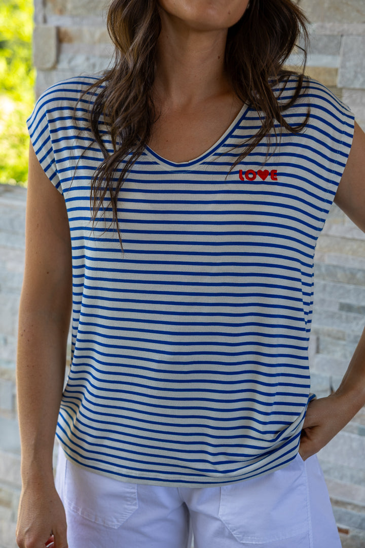 T-shirt VIVA à rayures