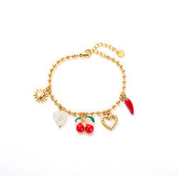 Bracelet CHARMS cerise