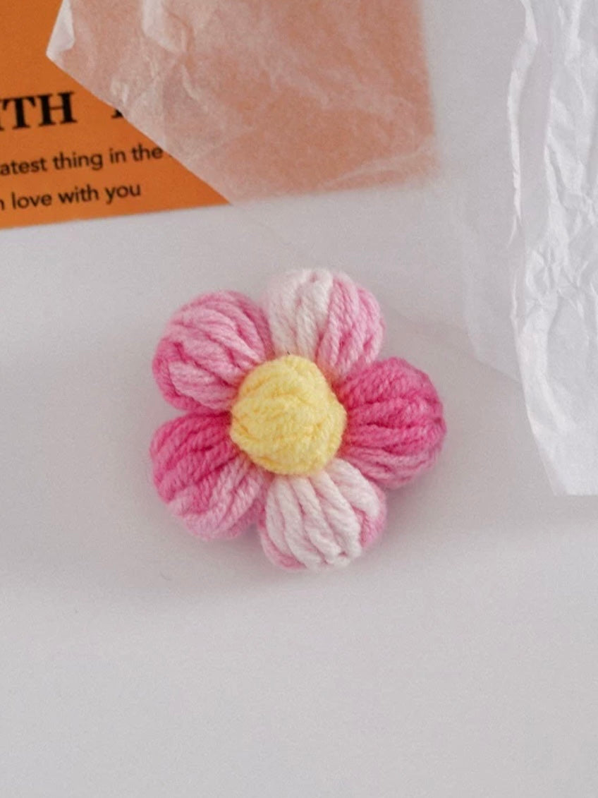Broche crochet FLEUR
