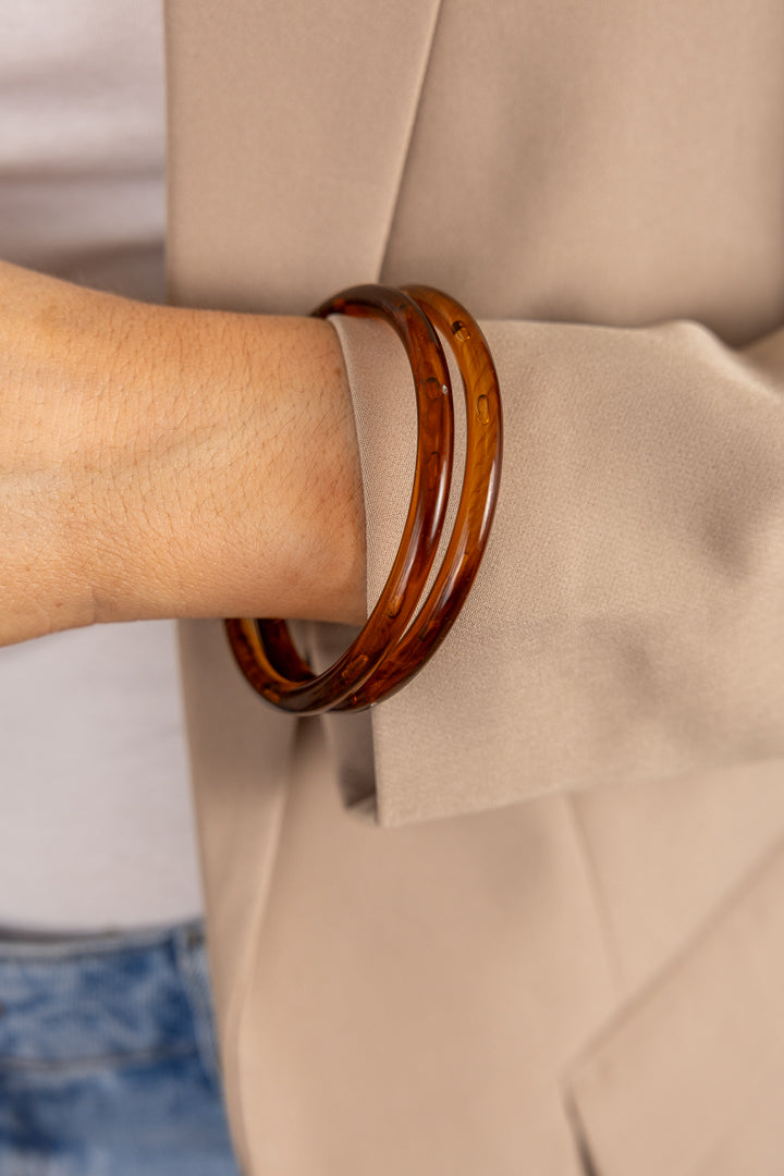 Jonc résine lot de deux