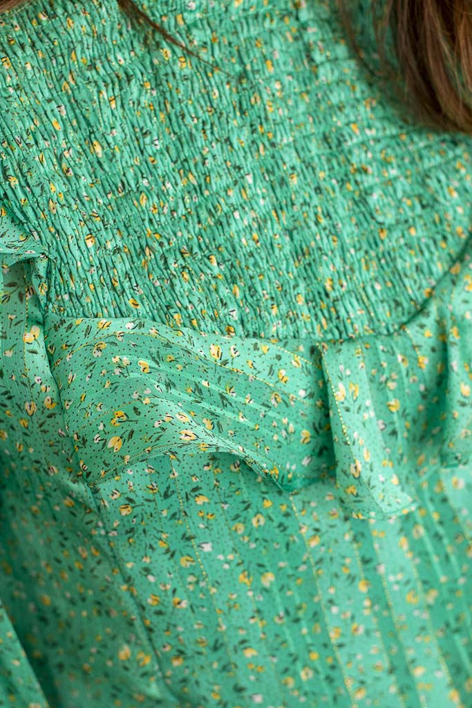 Blouse BERTILLE verte