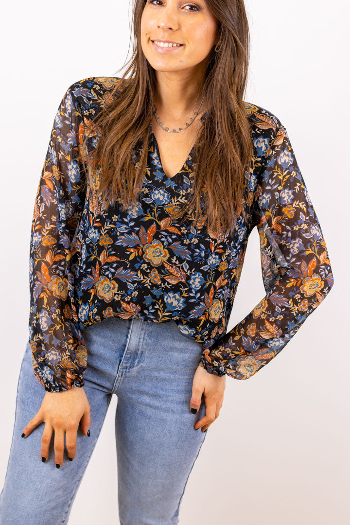 Blouse YJOS fleurie