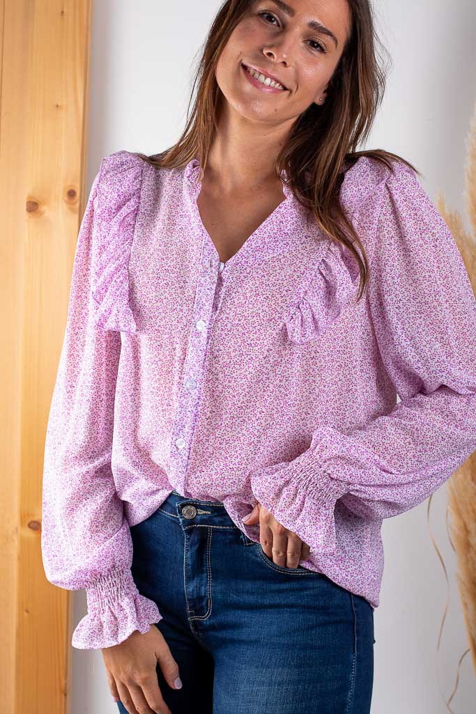 Blouse MOCKA fleurie