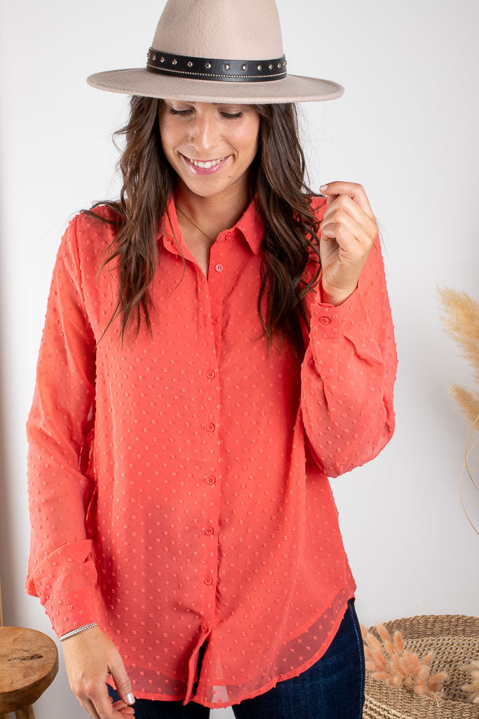 Chemise HINDA corail