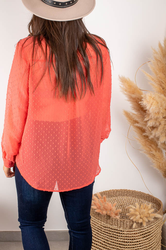 Chemise HINDA corail