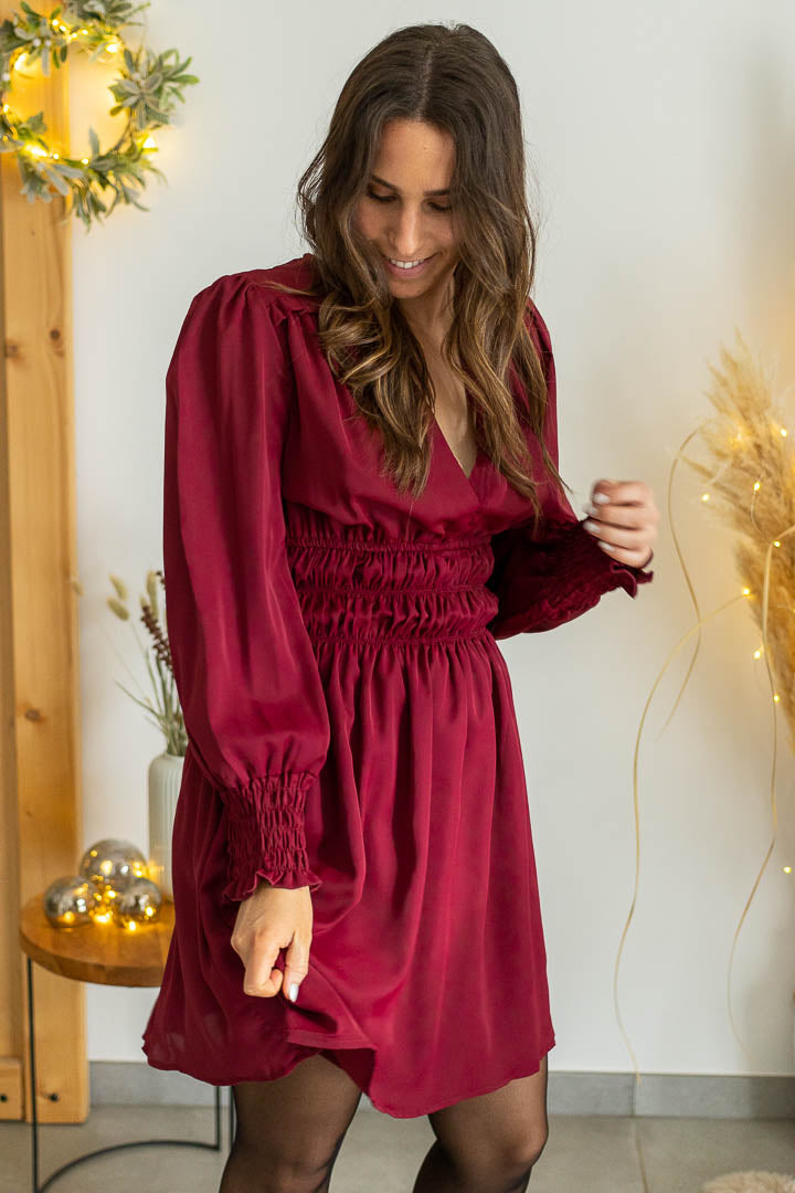 Robe MARIA bordeaux