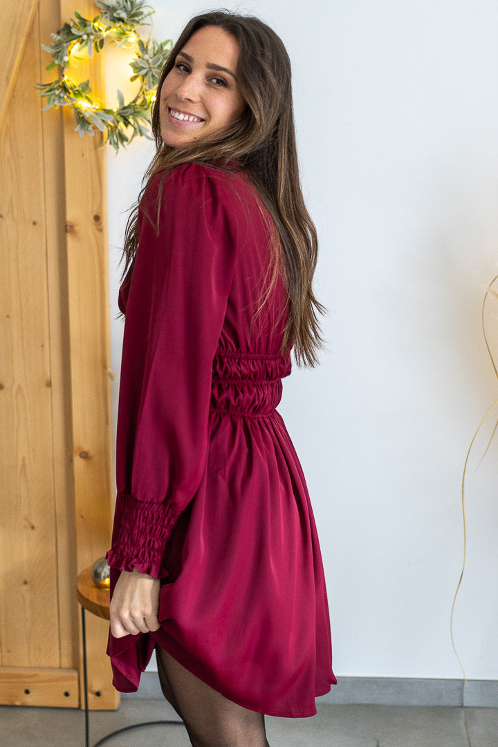 Robe MARIA bordeaux