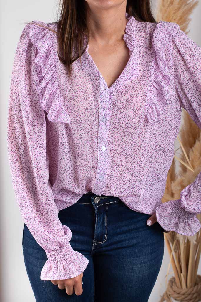 Blouse MOCKA fleurie