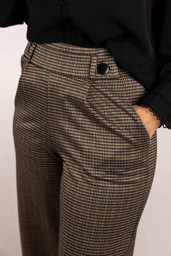 Pantalon AUGE pied-de-poule