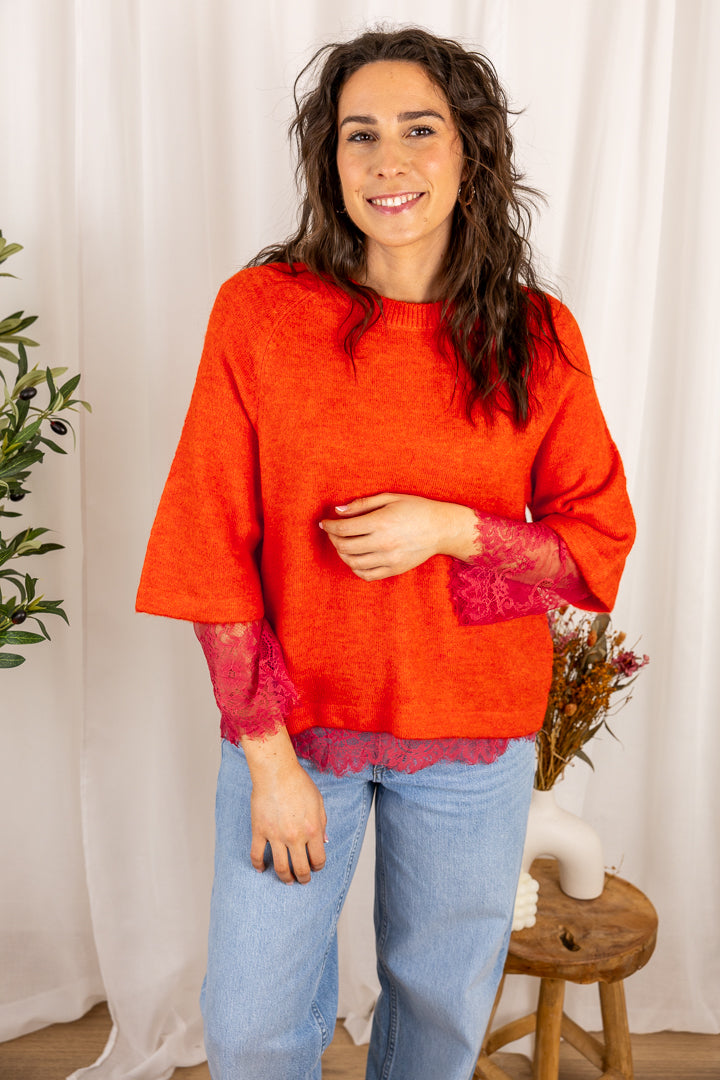 Pull manches courtes ELEANO