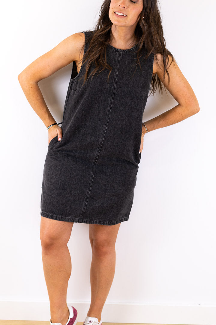 Robe EVALI en jeans grise