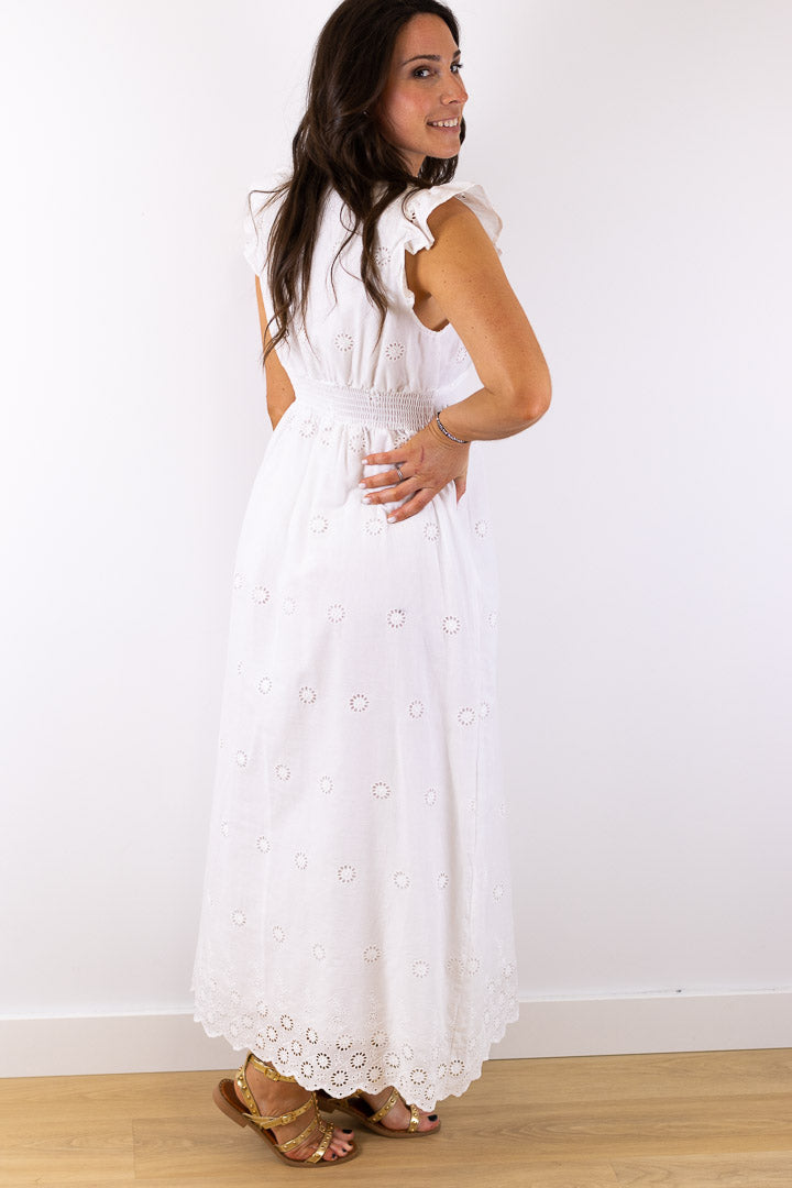 Robe longue HENA blanche