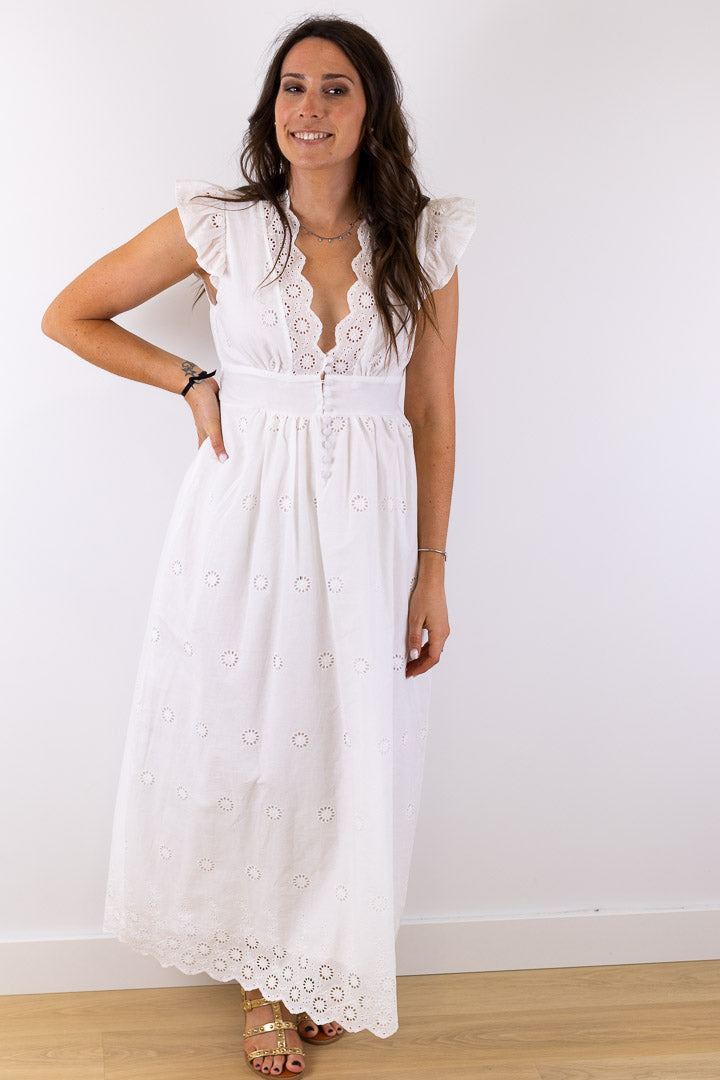 Robe longue HENA blanche