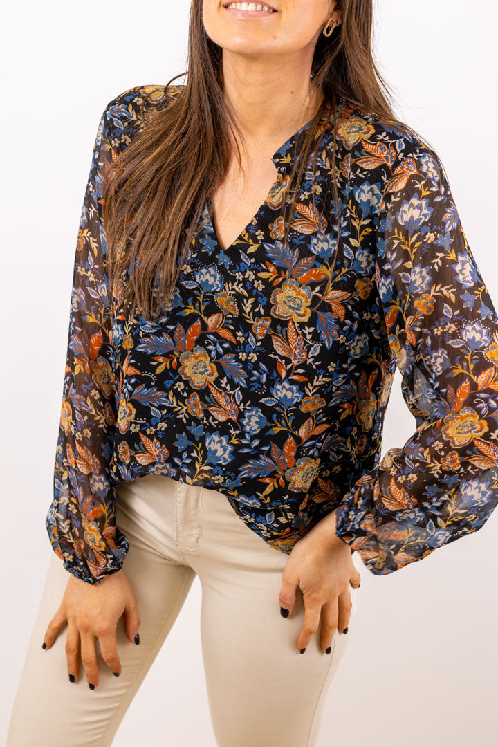 Blouse YJOS fleurie