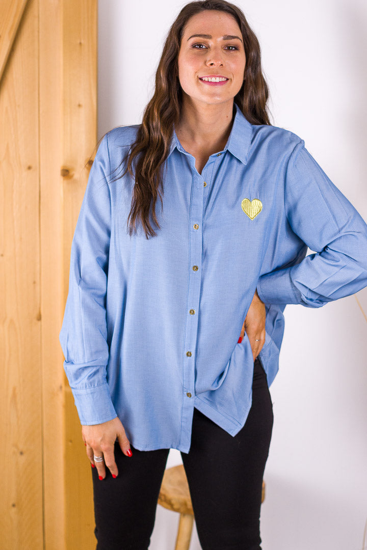 Chemise KAELYS bleue