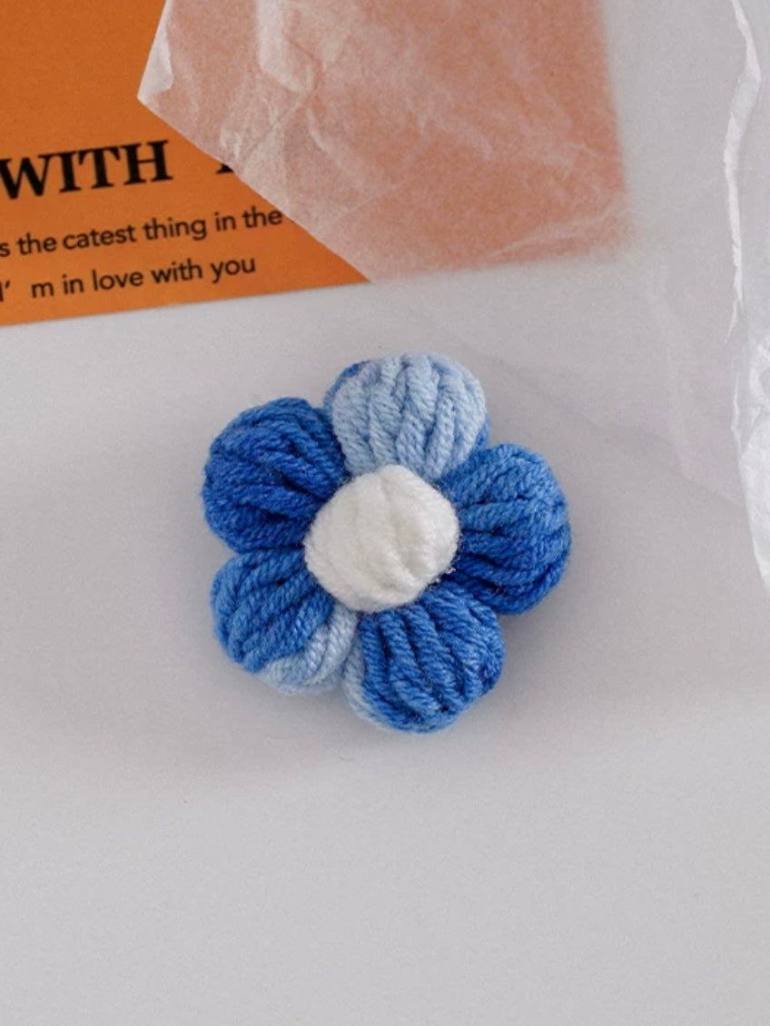 Broche crochet FLEUR
