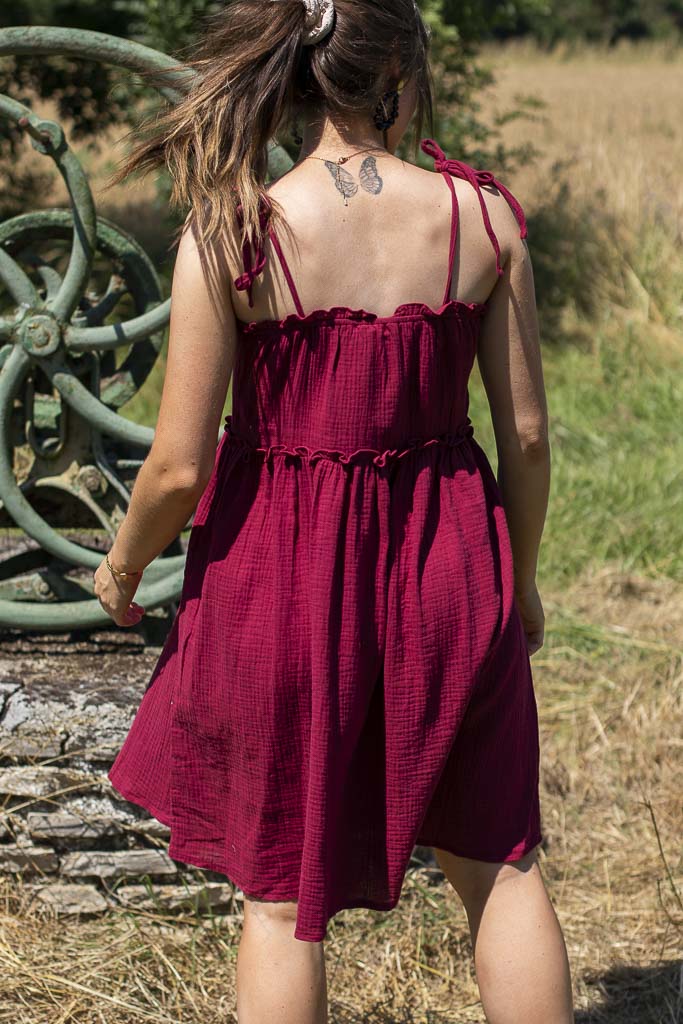 Robe GALIA bordeaux