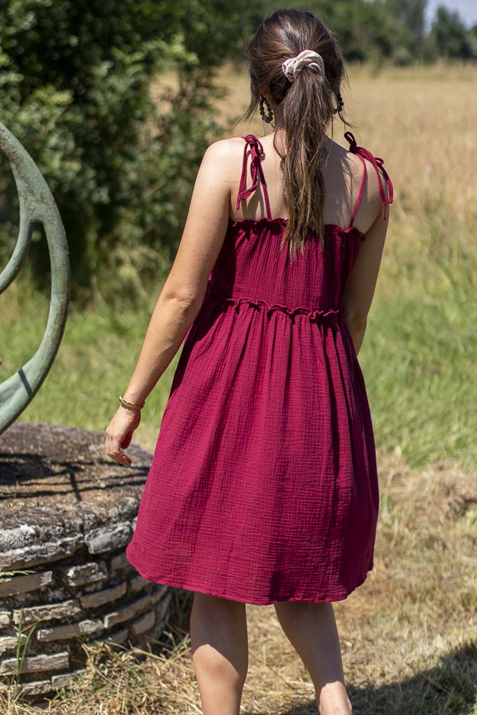 Robe GALIA bordeaux